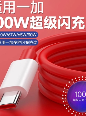 弎希 Type-C100W超级闪充适用一加11数据线8t充电线Ace2双头9pro手机65W快充OnePlus器tpyec充电80W/30W专用