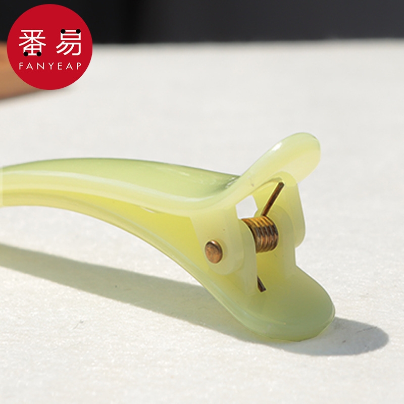 发夹/一字夹DG1sn0-糖果彩色鸭嘴夹头饰一字美发边夹可爱刘海