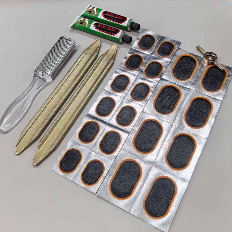 补胎片胶水内胎修补补丁胶片补胎工具套装自行车摩托电动车补胎胶
