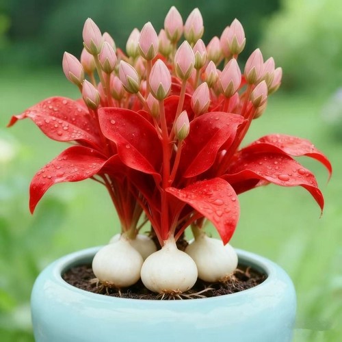 耐寒水养红钻火凤凰盆栽绿植花卉大全年宵花好养室内多规格