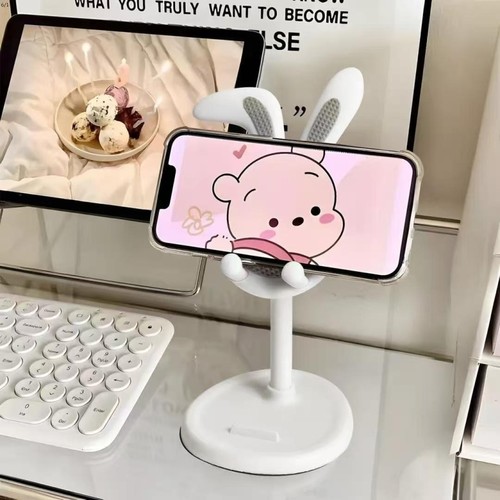 眩魔 小兔子手机支架桌面2025新款可升降调节伸缩可爱便携多功能懒人自拍网红直播拍摄iPad平板电脑支撑架6
