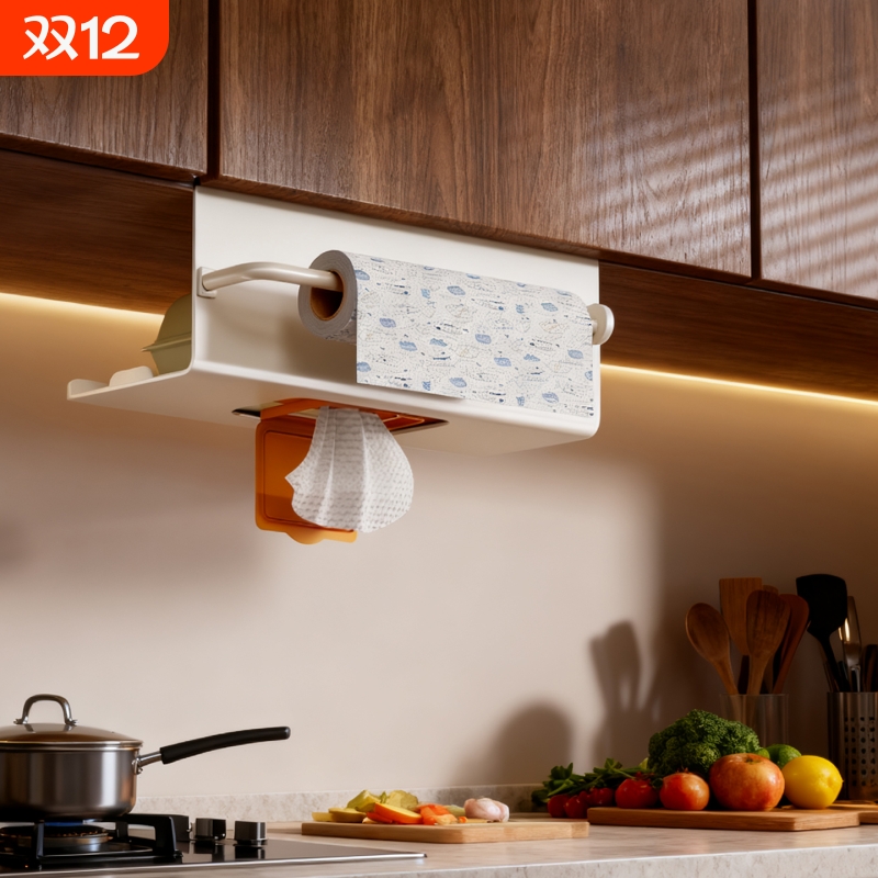 纸巾盒厨房卷纸抽纸架