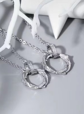 荆棘之环情侣项链轻奢小众莫比乌斯吊坠送女友闺蜜