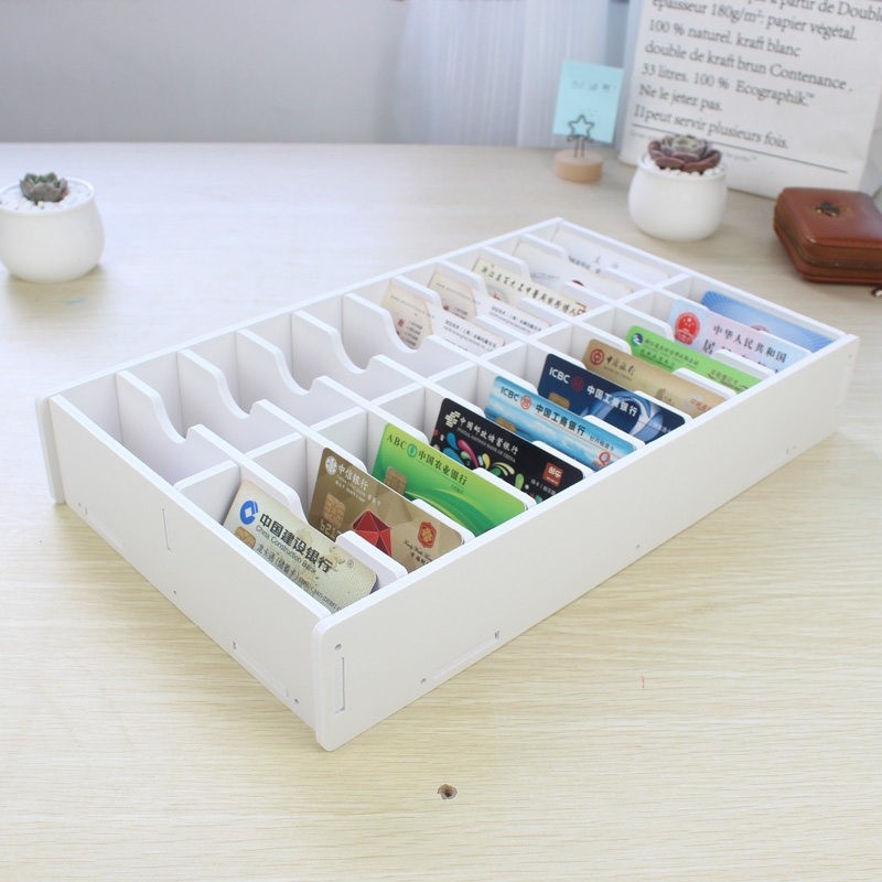 酒店前台大容量会员房卡收纳盒办公桌面银行卡身份证驾驶证名片盒,收纳整理,桌面收纳盒,淘宝优惠券,粉丝福利购,淘宝优惠卷