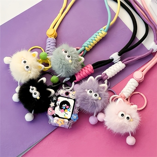 适用小天才儿童手表Z8_Z9挂绳Z10_Z11可爱Z6挂脖子套电话配件粗袋不含壳