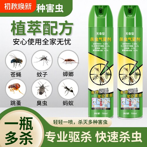 杀虫剂气雾家用室内蚊子