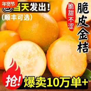 广西融安脆皮金桔整箱5斤现摘新鲜孕妇水果特级大果蜜橘子无添加