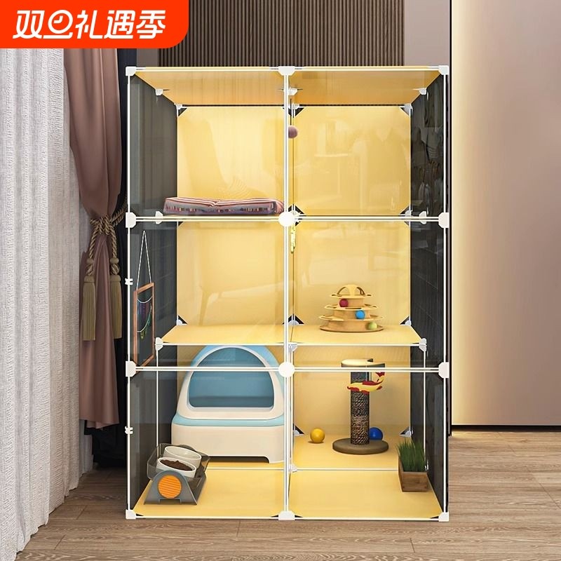 猫别墅家用室内不占地全景猫柜超大自由空间网红清仓两层猫咪笼子