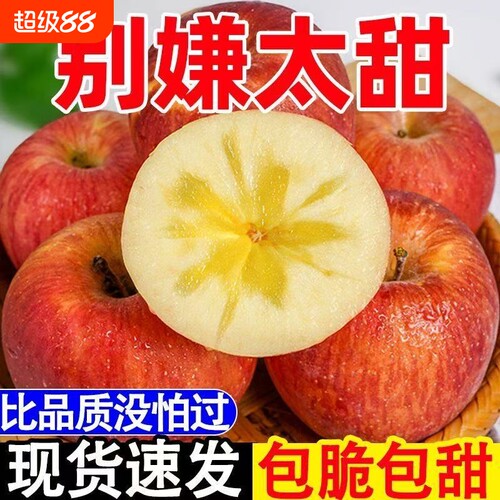 【今日低价】正宗冰糖心丑苹果当季脆甜红富士新鲜苹果水果整箱