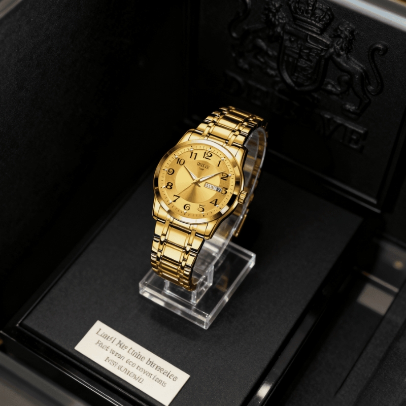 正品名牌钢带商务防水石英腕表高级感男士男款手表全自动非机械表