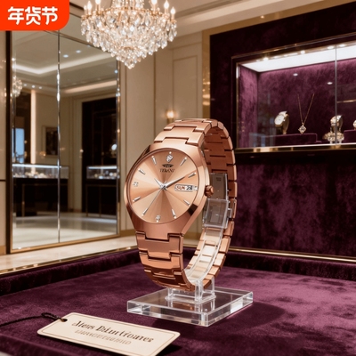 男士手表男正品名牌全自动非机械表男款商务防水石英腕表镂空夜光