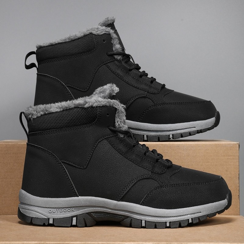 黑色46大码男款雪地靴2025冬季新款东北零下40度加绒加厚休闲棉鞋,流行男鞋,时尚雪地靴,淘宝优惠券,粉丝福利购,淘宝优惠卷