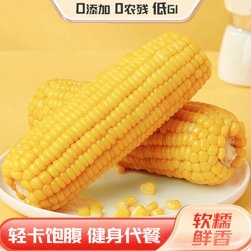 山西黄糯玉米甜糯粘玉米棒真空包装黏玉米新鲜粗粮代餐