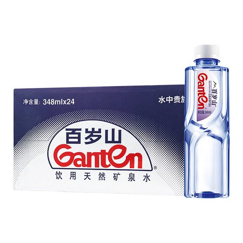百岁山天然矿泉水348ml家庭囤货