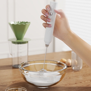 电动打奶泡器牛奶打泡器手持奶泡机打发搅拌器咖啡搅拌棒充电奶粉