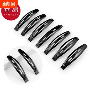 简约边夹黑色刘海夹碎 卡子发卡头发夹子韩版 发夹 一字夹B1PQ0