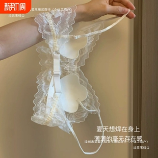 薄款 蕾丝内衣女夏季 透气无钢圈性感细肩带美背文胸罩 法式 2025新款