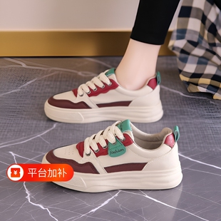 不累脚上班板鞋女鞋女士新款增高厚底运动休闲鞋软底防滑耐磨鞋子