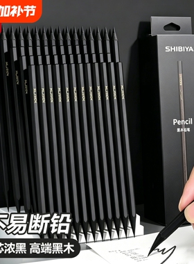 六角黑木黑色铅笔hb小学生专用一二年级学生铅笔安全无毒幼儿园2B铅笔儿童练字无毒不易断初学者学习文具用品