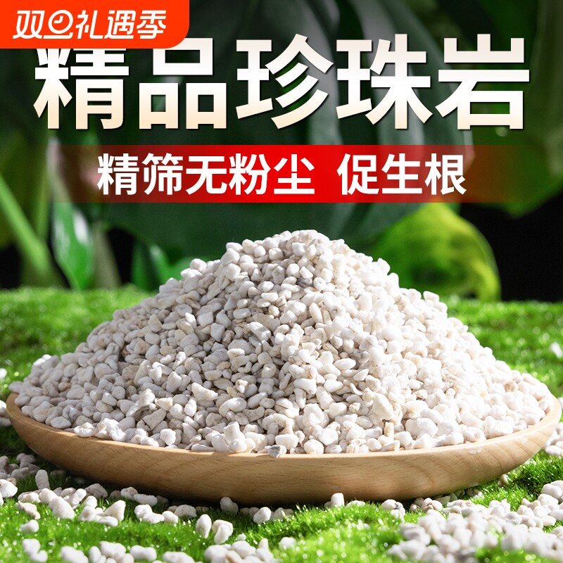 优质珍珠岩硬质软质颗粒铺面垫底扦插多肉兰花通用型养花保温育苗