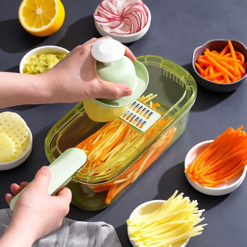 切菜神器土豆丝刨丝器擦丝器切片机家用厨房多功能柠檬削萝卜②