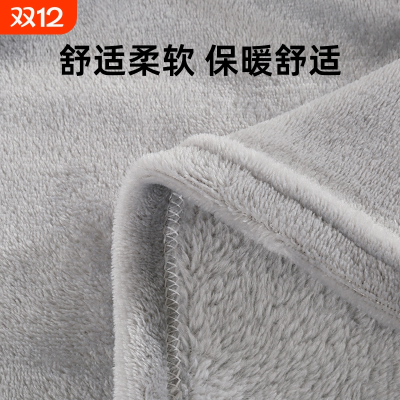 【铺盖两用】加厚法兰绒毛毯床单