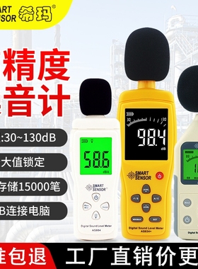 噪音计专业分贝测试仪家用噪声测量声音声级检测AS804监测仪器