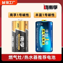 南孚1号电池碱性d型煤气灶燃气灶用一号大号r20手电筒热水器大码1.5v液化气灶丰蓝碳性无汞