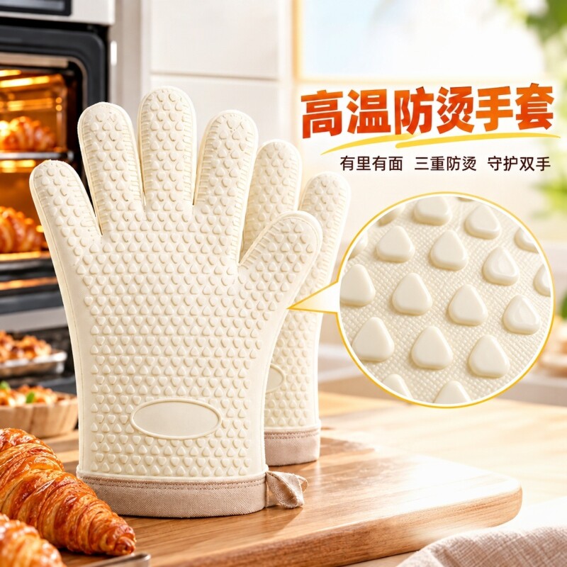 加厚硅胶防烫手套|超1.8万次加购图片
