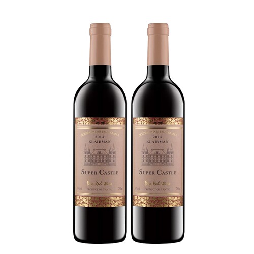 14度进口红酒赤霞珠双支干红葡萄酒750ml*2