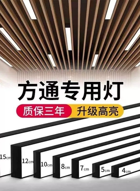 led方通灯长条护眼灯办公会议室格栅吊顶灯白光条形党建会议室灯