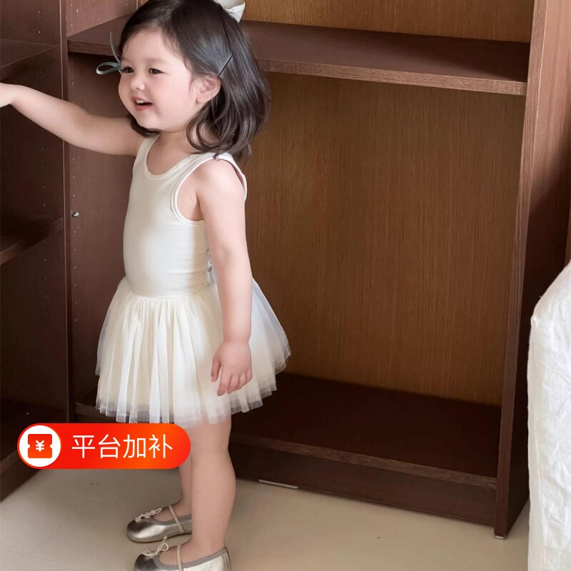 女宝夏季礼服白色网纱裙子女童连衣裙儿童装衣服公主裙短裙生日