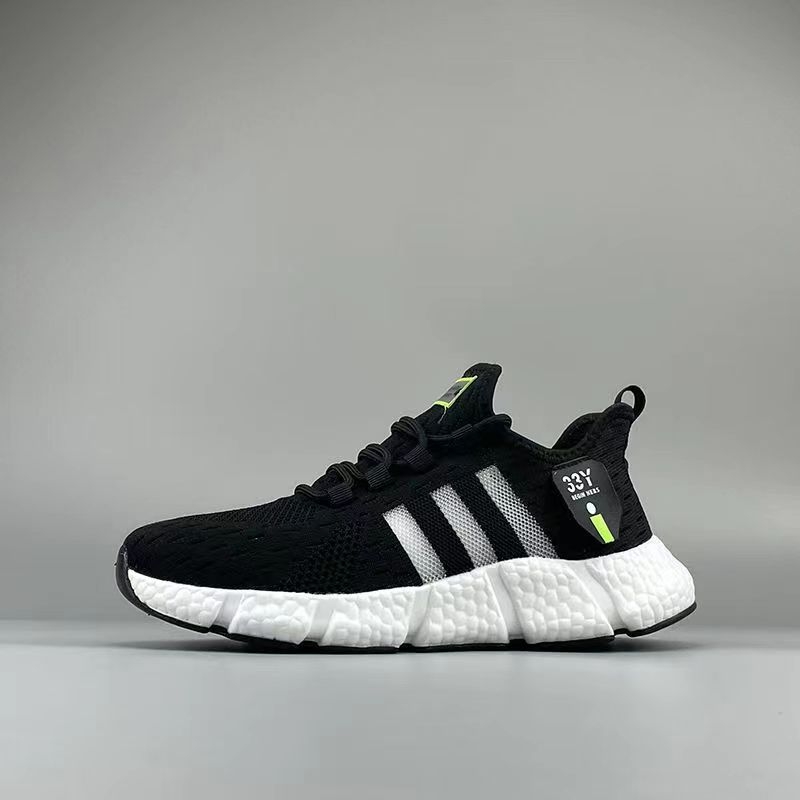 踩屎感男鞋夏季新款网面透气软底休闲百搭跑步鞋运动鞋女鞋爆米花