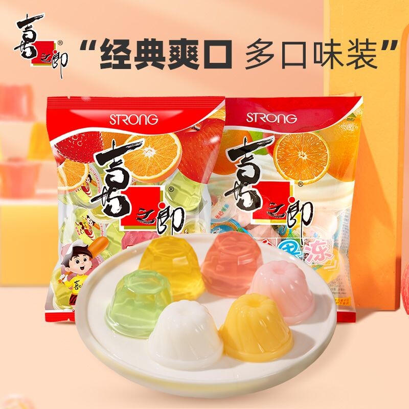 喜之郎360g果汁果冻乳酸味袋装批发儿童休闲零食小吃喜糖伴手礼