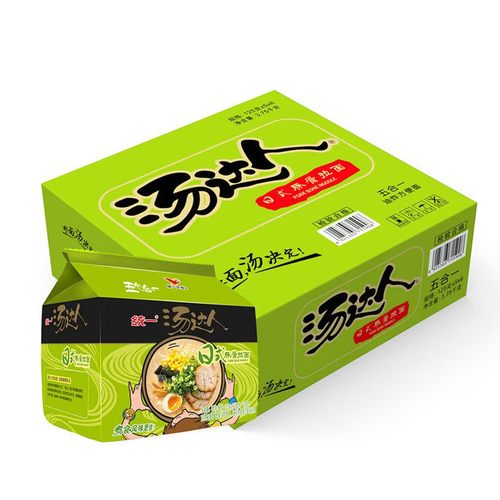 统一汤达人日式豚骨拉面方便面125g*30袋/箱袋装速食泡面整箱批发