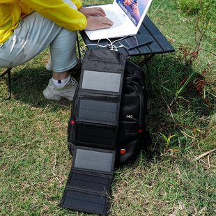 太阳能充电板光伏便携5V12v18V快充电宝手机户外折叠移动电源发电