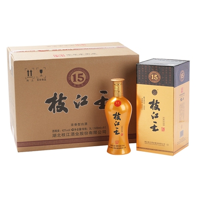 42度15年枝江王浓香型白酒