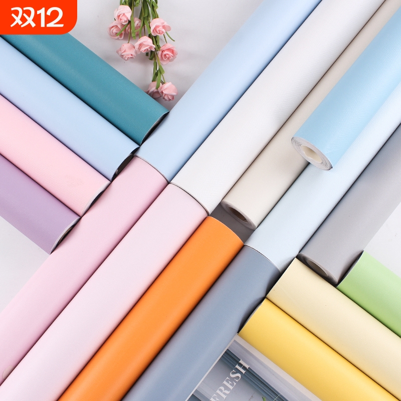 墙纸自粘卧室客厅温馨防水