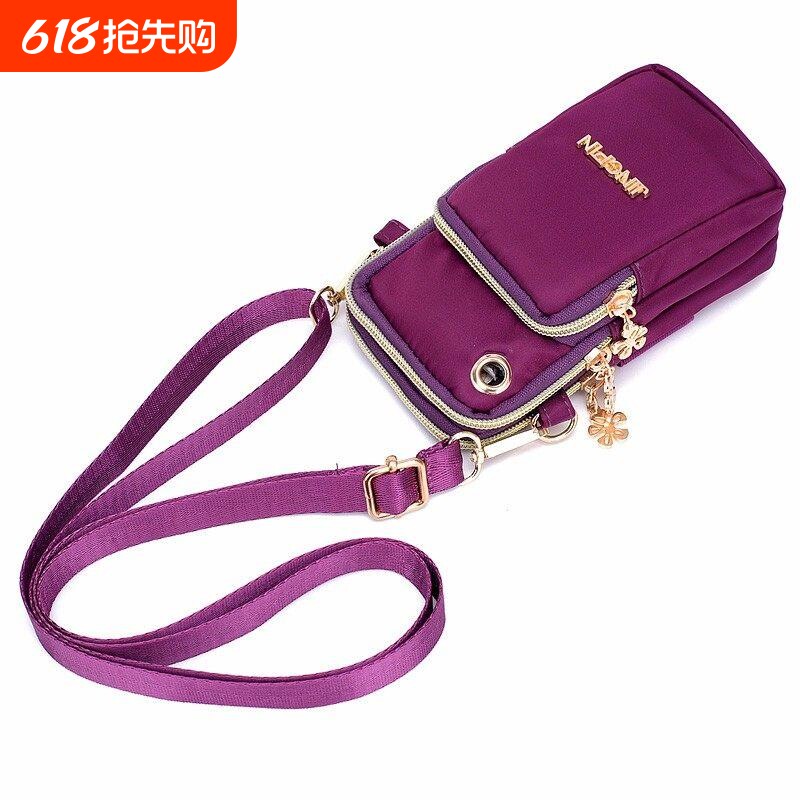 四季百搭大萤幕手机包包新款女包轻便斜挎包尼龙包女腰包迷你小包