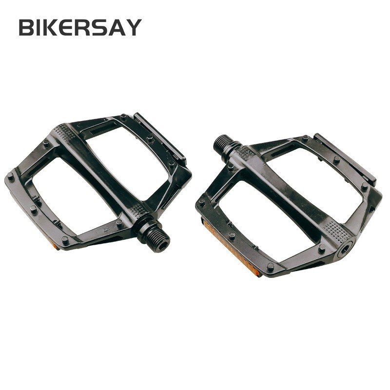 自行车脚踏板轴承加大公路防滑轻量铝合金培林脚蹬反光山地车脚踏