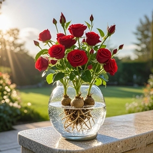 枚瑰浓香型球根四季 新品 开花新手好养耐寒盆栽水培阳台庭院