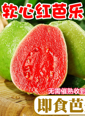 福建软糯红心芭乐当季新鲜水果番石榴脆甜软糯胭脂红巴乐整箱包邮
