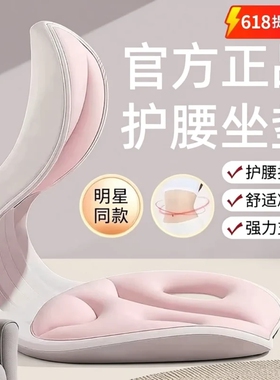 护腰坐垫人体工学靠背垫腰靠腰部支撑矫正坐姿座椅久坐神器背部