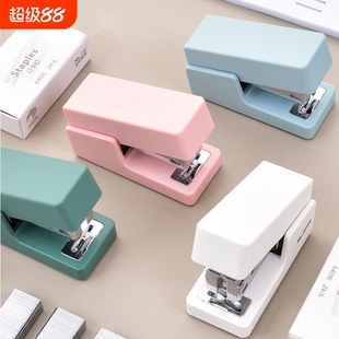 迷你订书机小号钉书钉器学生用便携手握式省力型装订用品小型办公用可爱少女心装订外卖打包神器针骑马钉