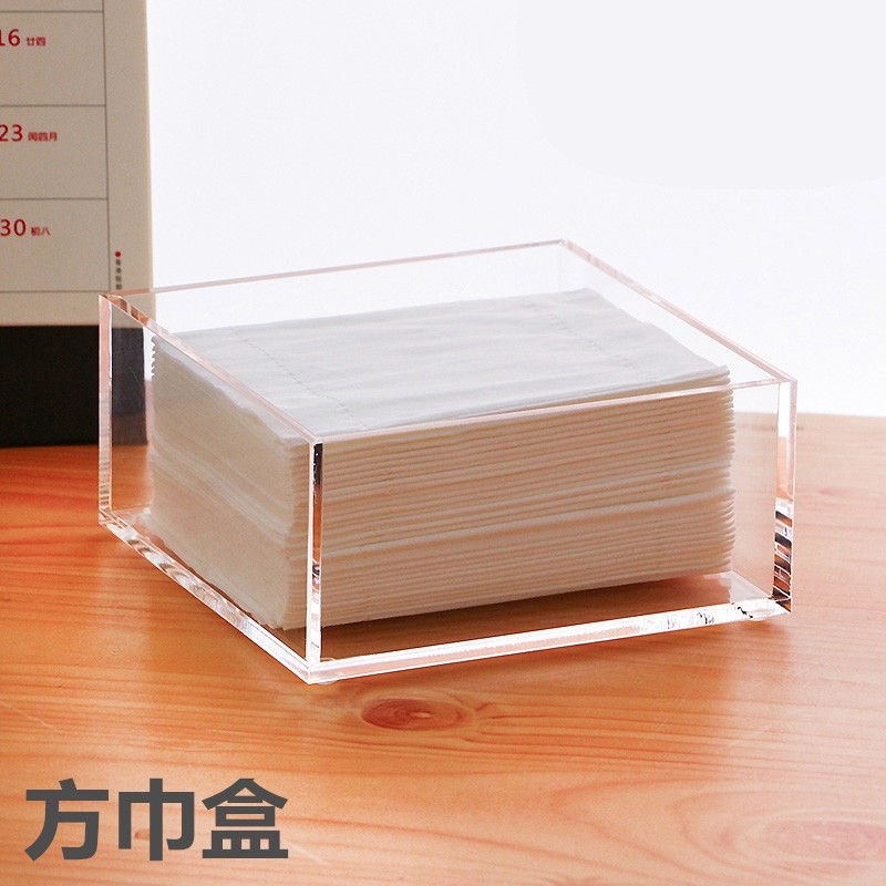 亚克力抽纸盒收纳客厅餐厅酒店桌面餐巾纸收纳盒透明方形纸巾盒,收纳整理,纸巾盒,淘宝优惠券,粉丝福利购,淘宝优惠卷