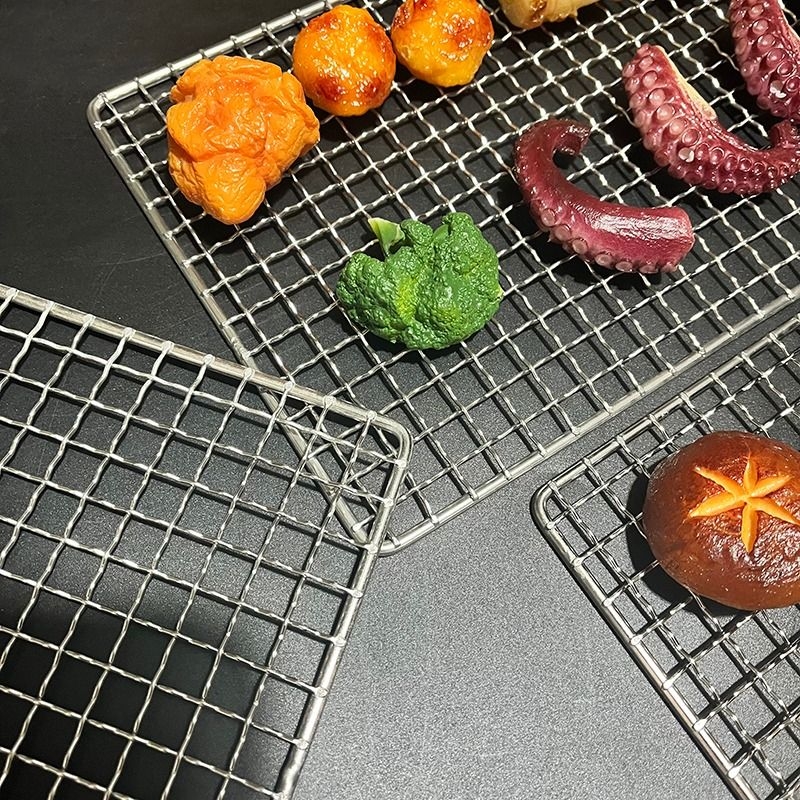 304不锈钢烧烤网烤箱烤网长方形烤肉晾晒网架烘焙不绣钢食品级