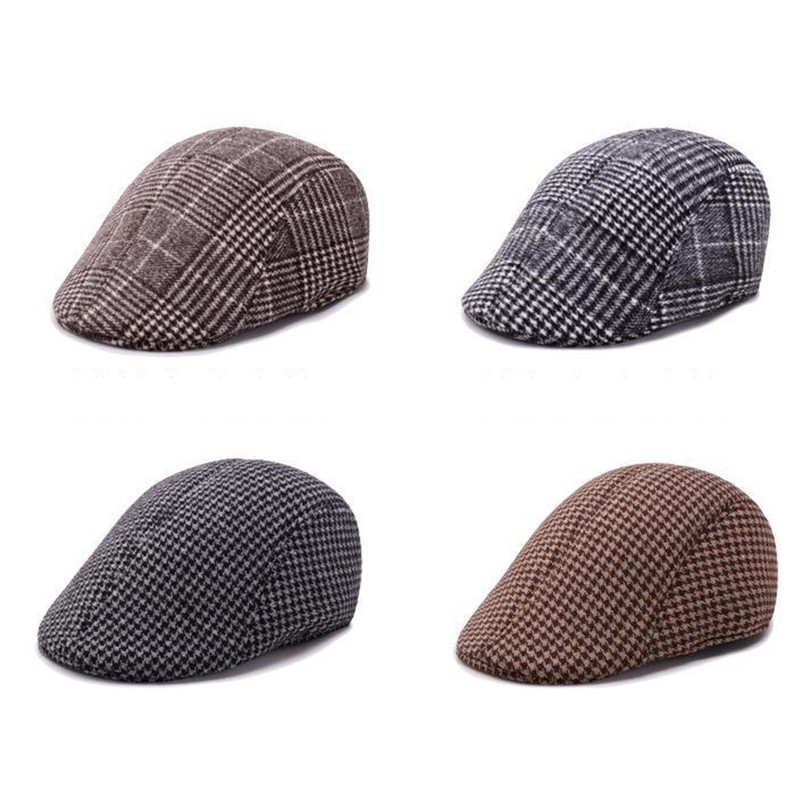 春秋老人帽子男士冬季中老年人爸爸爷爷贝雷帽冬天老头保暖鸭舌帽