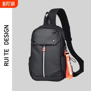 简约潮流2026休闲便捷单肩包 胸包个性 男士 斜挎包小众设计耐磨新款
