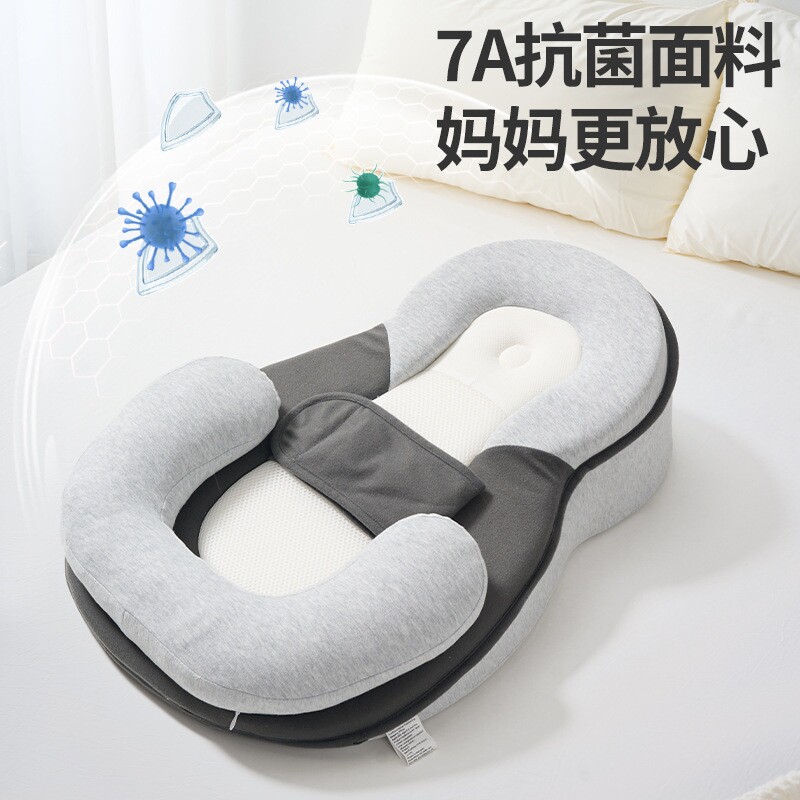 新生婴儿哺乳枕头防吐奶斜坡枕可分体拆洗宝宝喂奶枕学坐椅跨境