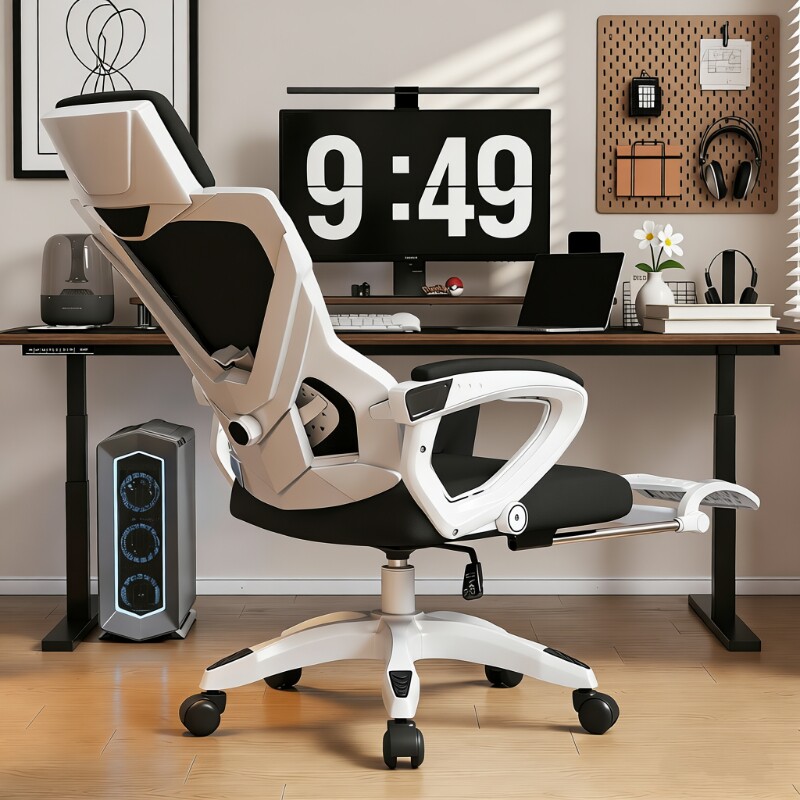 电脑椅家用办公椅舒适久坐学生电竞椅宿舍护腰靠背座椅升降可躺